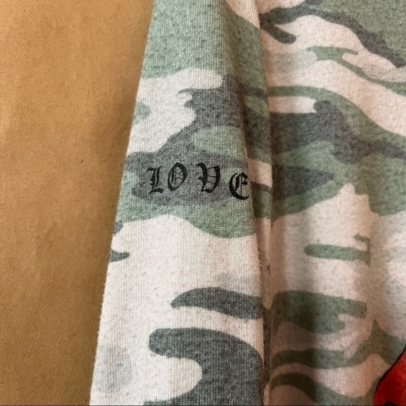 Lauren Moshi | Simone Love More Rose Camo Crew Neck Pullover Sweatshirt Size L - Picture 9 of 11